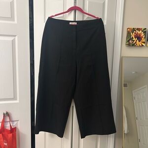 Black wide leg dress pants